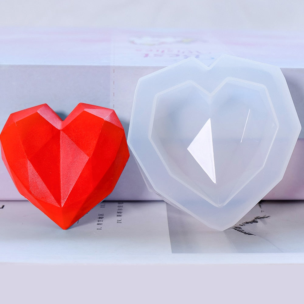 Heart Design Molds | Silicone Soap Molds | Soap Making Mold | SoapFinds