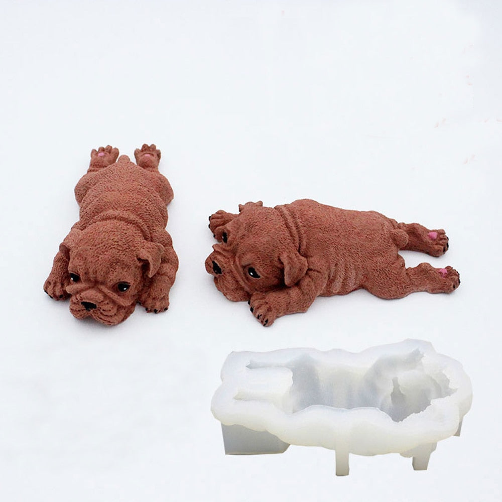 Silicone soap molds 3D Soap Mold of a Puppy Dog Molds Silicone Animals Mould  - Silicone Molds Wholesale & Retail - Fondant, Soap, Candy, DIY Cake Molds