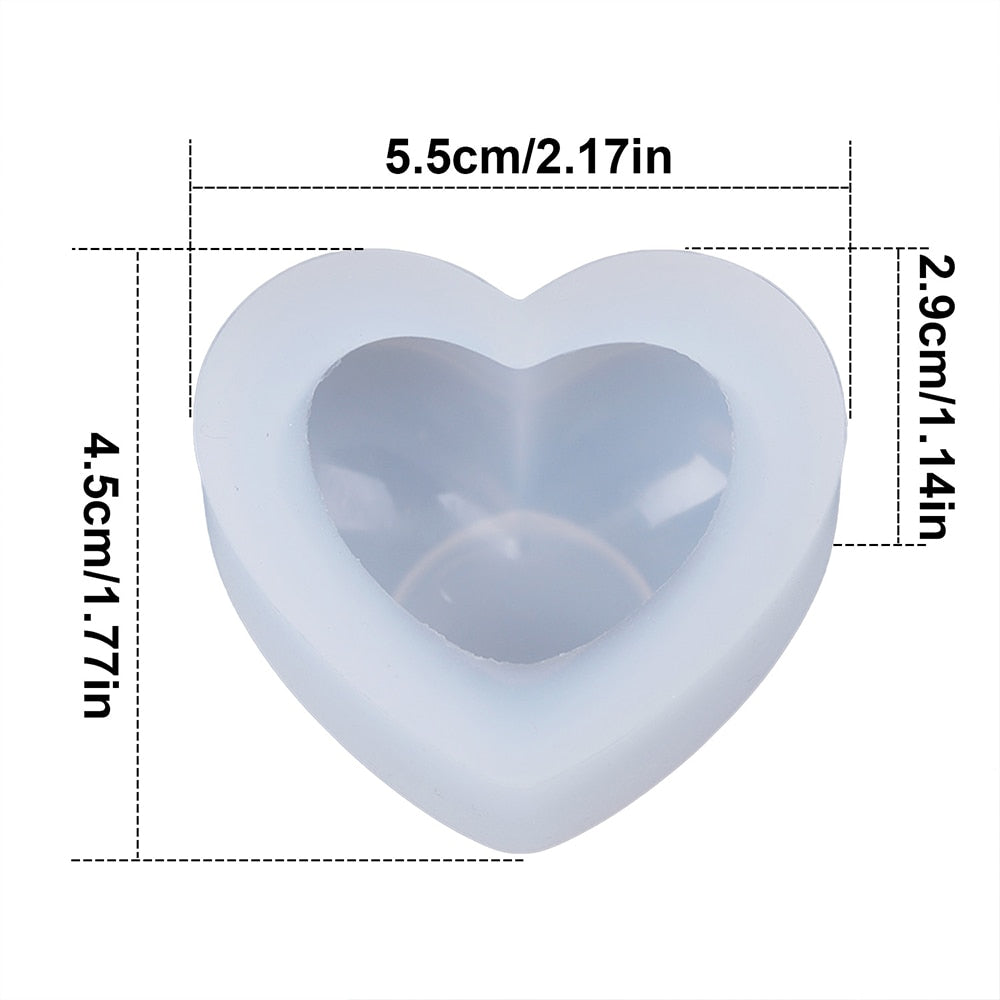 Heart Design Molds | Silicone Soap Molds | Soap Making Mold | SoapFinds